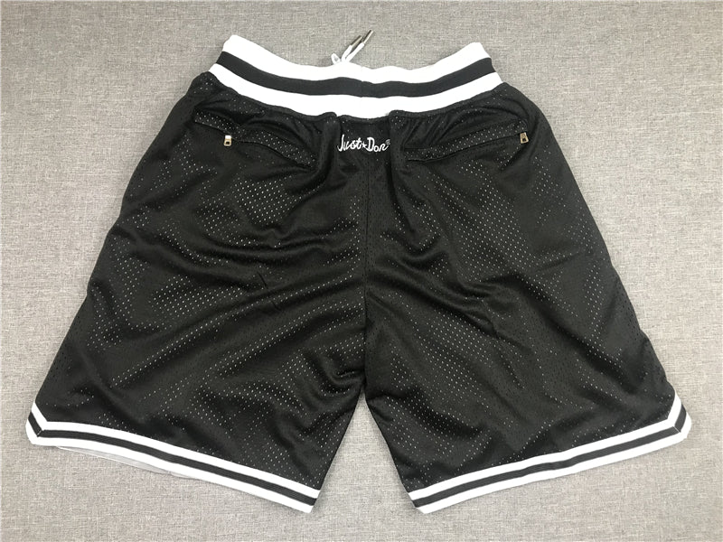 Men's Brooklyn Nets Black Basketball Retro Shorts1