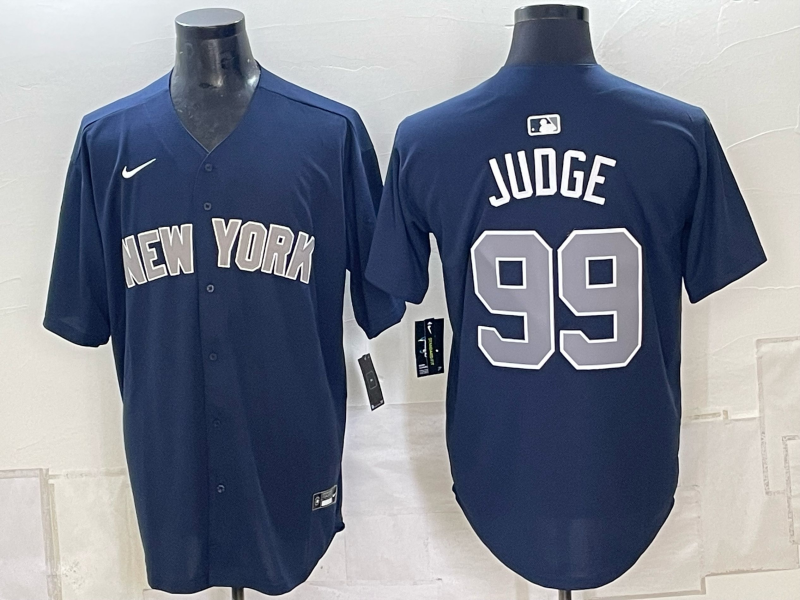 Men's New York Yankees Aaron Judge #99 Navy Replica Jersey