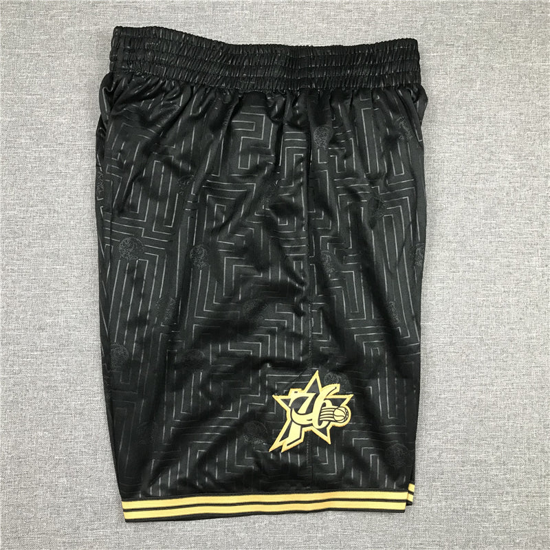 Men's Philadelphia 76ers Rat Year Limited Edition Black Basketball Shorts1