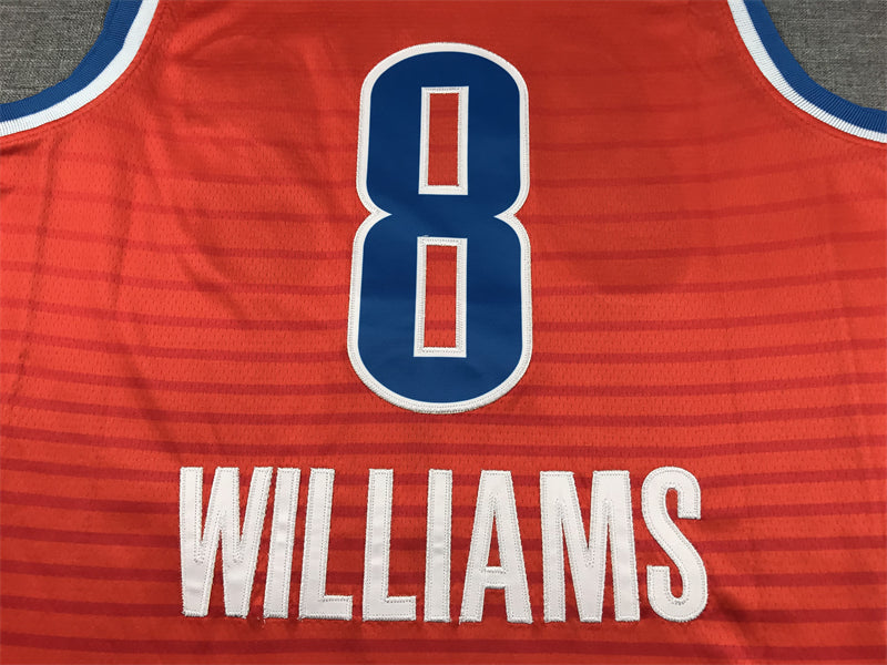 Men's Oklahoma City Thunder Jalen Williams #8 Orange 2022/23 Swingman Jersey1 - Statement Edition