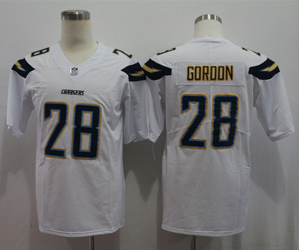 Men's Los Angeles Chargers Melvin Gordon III #28 White Game Jersey1