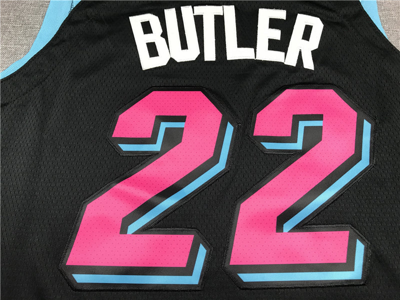 Men's Miami Heat Jimmy Butler #22 NBA Black Swingman Jersey1