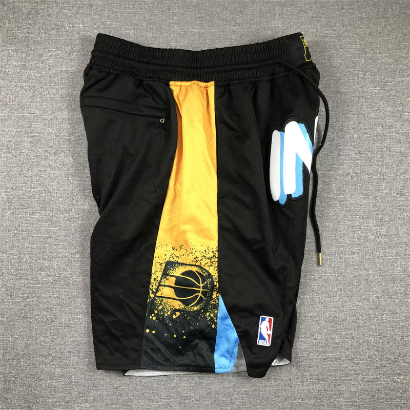 Men's Indiana Pacers Black 2023/24 City Edition Pocket Shorts1