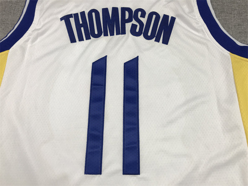 Men's Golden State Warriors Klay Thompson #11 White Player Jersey1