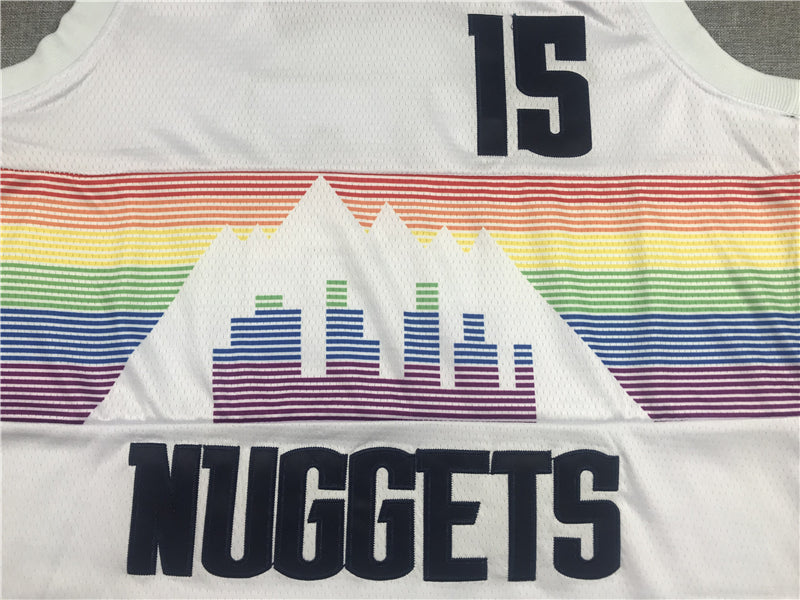 Men's Denver Nuggets Nikola Jokic #15 NBA White Swingman Jersey1 - Reward version