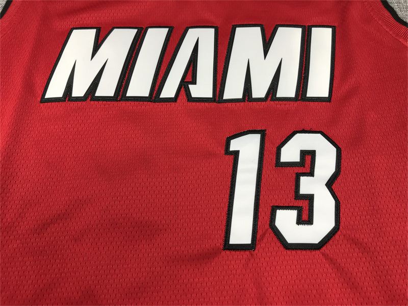 Men's Miami Heat Bam Adebayo #13 Red 2022/23 Swingman Jersey1 - Statement Edition