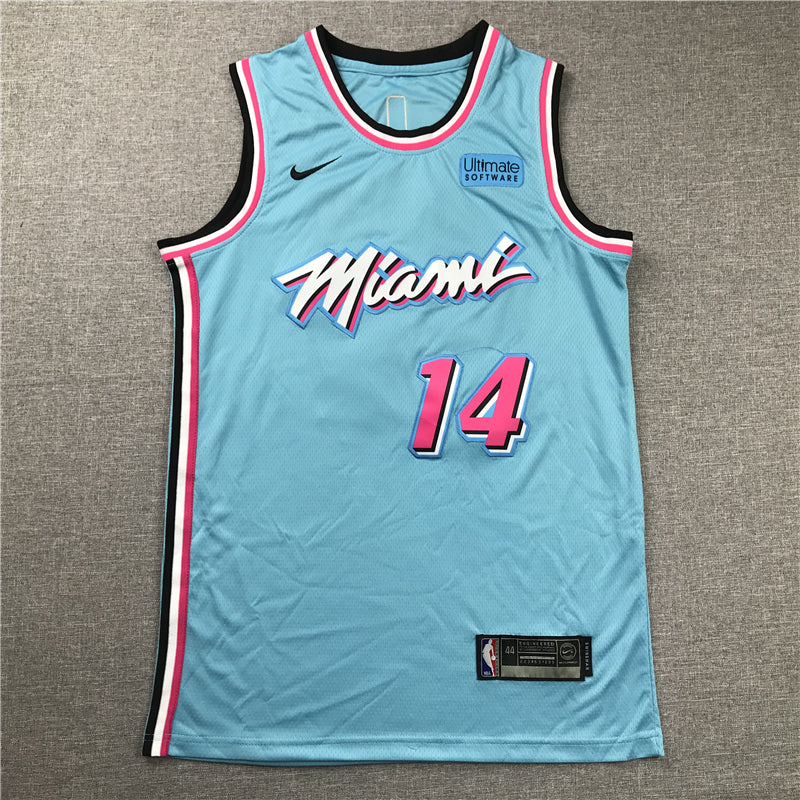 Men's Miami Heat Tyler Herro #14 Blue 2020/21 Swingman Jersey1