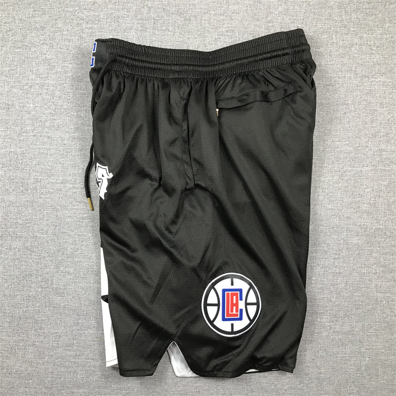 Men's LA Clippers Black Statement Edition Pocket Shorts1