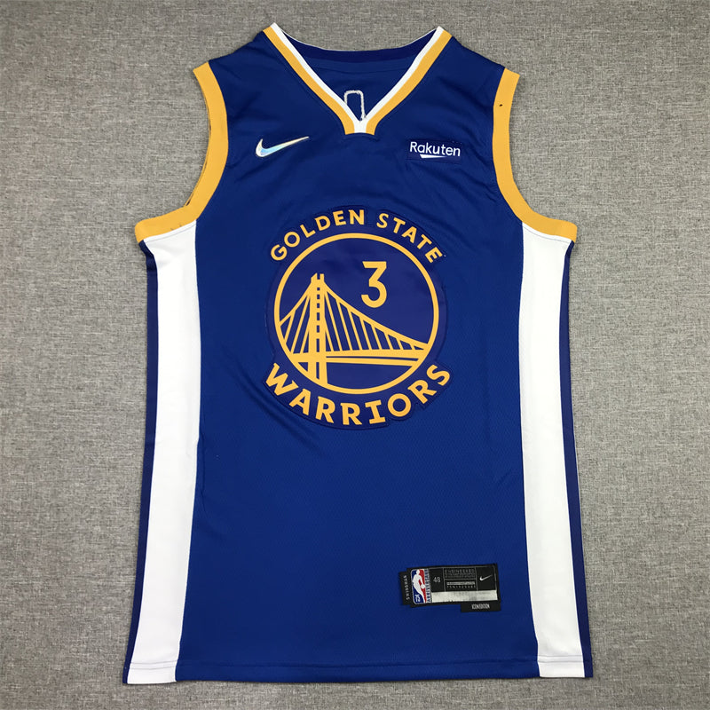 Men's Golden State Warriors Jordan Poole #3 Royal 2022/23 Fast Break Replica Player Jersey1 - Icon Edition