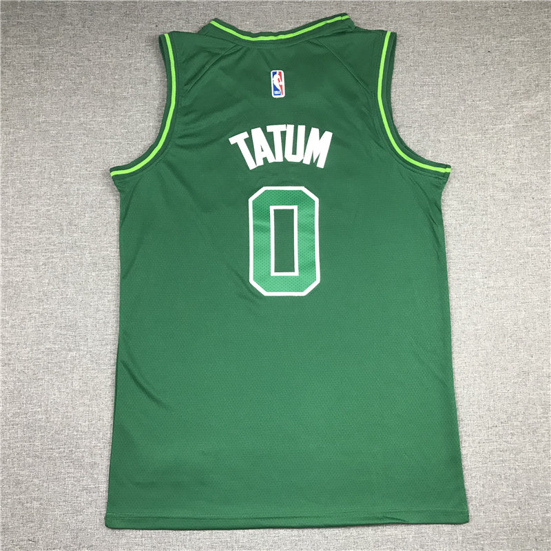 Men's Boston Celtics Jayson Tatum #0 Green Swingman Player Jersey1