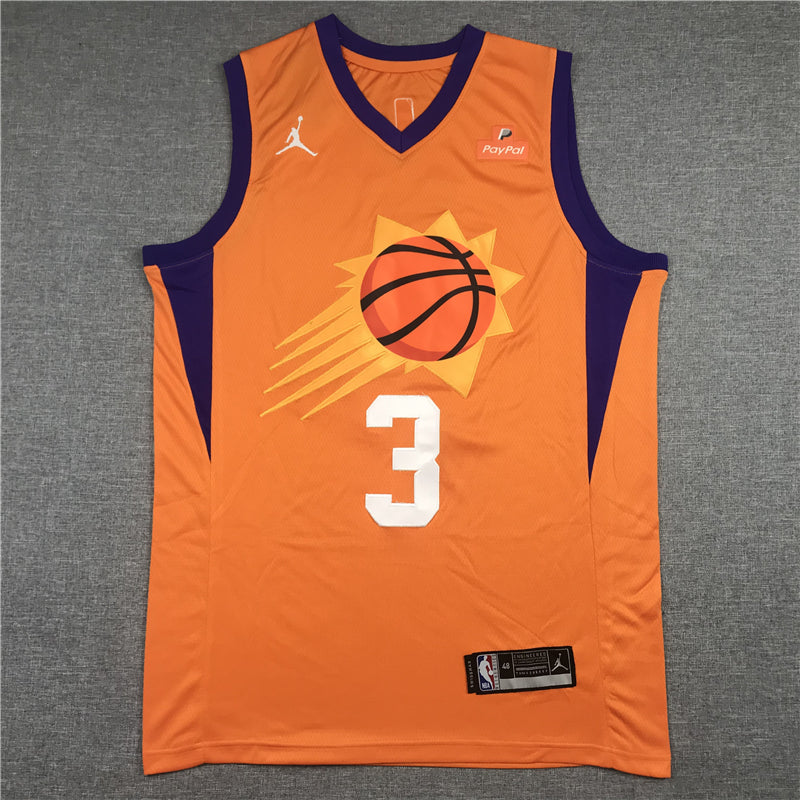 Men's Phoenix Suns Chris Paul #3 Orange Fast Break Team Replica Jersey1