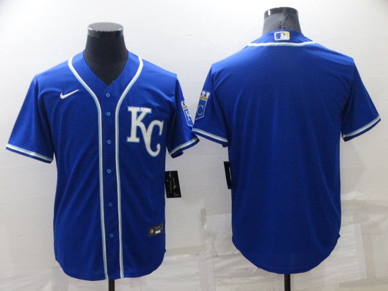 Men's Kansas City Royals Royal Alternate Replica Blank Jersey1