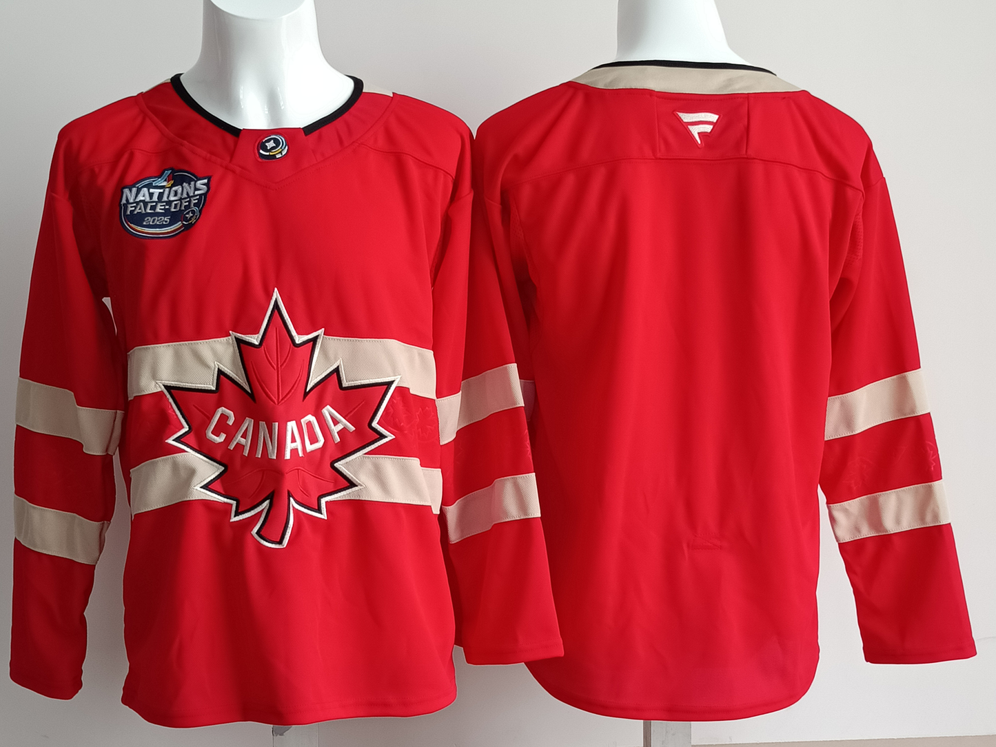 Men's Canada 2025 4 Nations Face-Off Red Player Blank Jersey