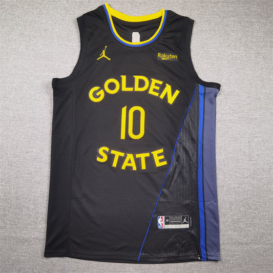 Men's Golden State Warriors Jimmy Butler #10 Black Swingman Jersey1 - Statement Edition