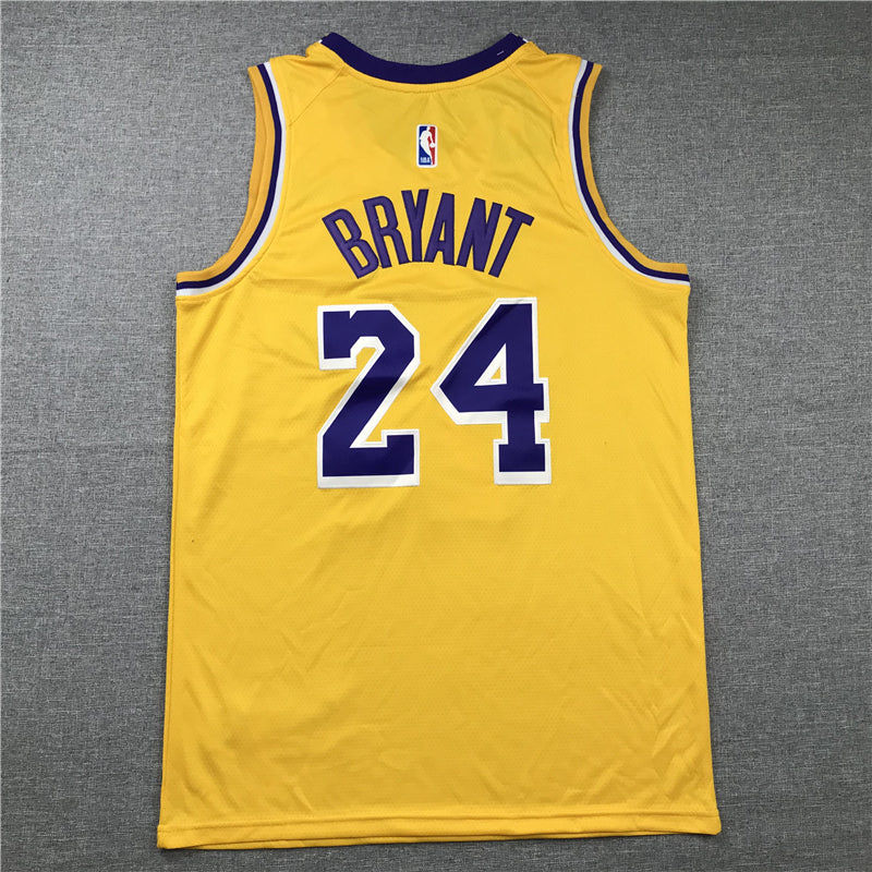 Men's Kobe Bryant Los Angeles Lakers #24 NBA Classics Retro Jersey1 - Yellow