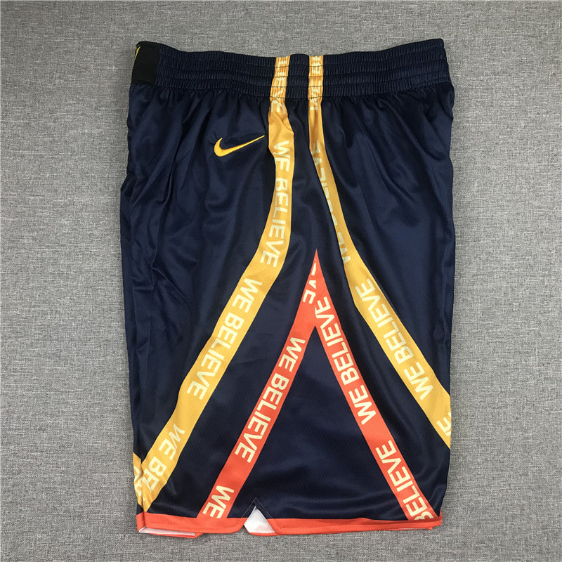 Men's Golden State Warriors Navy City Edition Basketball Shorts1