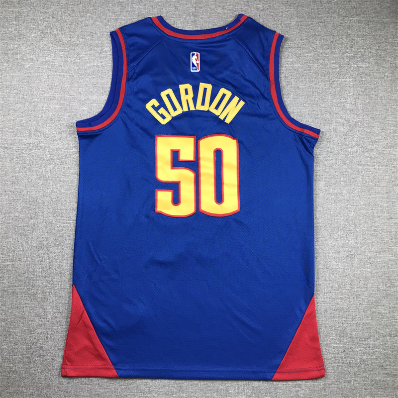 Men's Denver Nuggets Aaron Gordon #50 Blue 2022/23 Swingman Jersey1 - Statement Edition