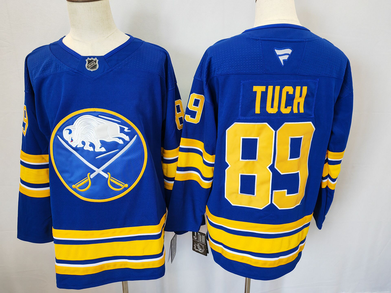Alex Tuch #89 Buffalo Sabres Royal Player Jersey - JerseysFreak