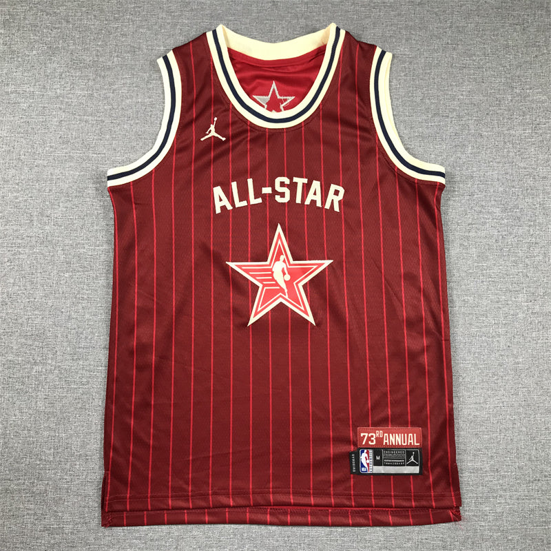 Men's Golden State Warriors Stephen Curry #30 Red 2024 NBA All-Star Game Swingman Jersey1