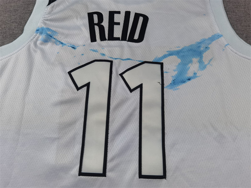 Men's Minnesota Timberwolves Naz Reid #11 White 2024/25 Swingman Player Jersey1 - City Edition
