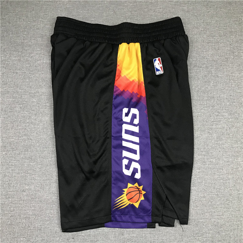 Men's Phoenix Suns Black New City Edition Basketball Shorts1