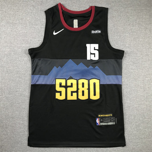 Men's Denver Nuggets Nikola Jokic #15 Black 2023/24 Swingman Jersey1 - City Edition