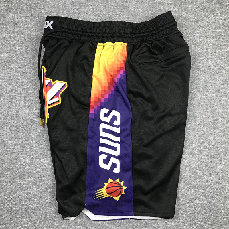 Men's Phoenix Suns Black City Edition Basketball Shorts1