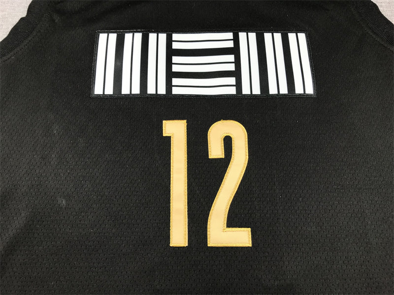 Men's Memphis Grizzlies Ja Morant #12 Black 2023/24 Swingman Jersey1 - City Edition