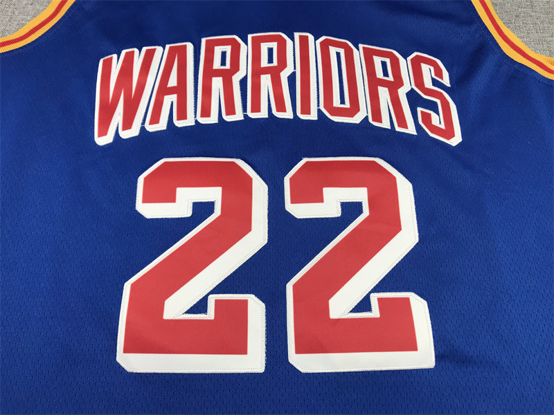 Men's Golden State Warriors Andrew Wiggins #22 Blue Swingman Jersey1