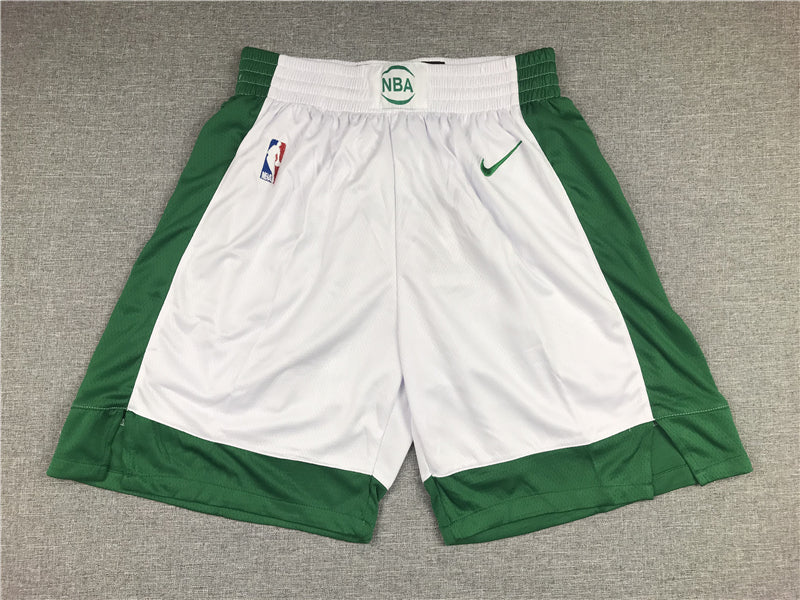 Men's Boston Celtics White/Green City Edition Basketball Shorts1