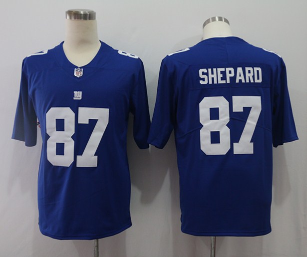 Men's New York Giants Sterling Shepard #87 Blue Game Player Jersey1