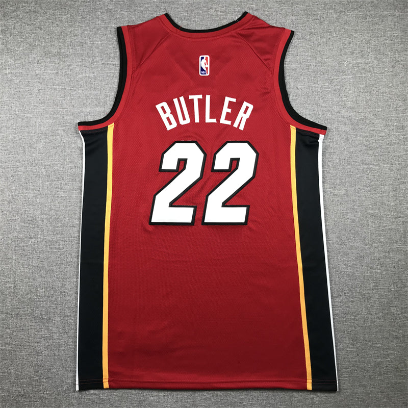 Men's Miami Heat Jimmy Butler #22 NBA Red Swingman Jersey1
