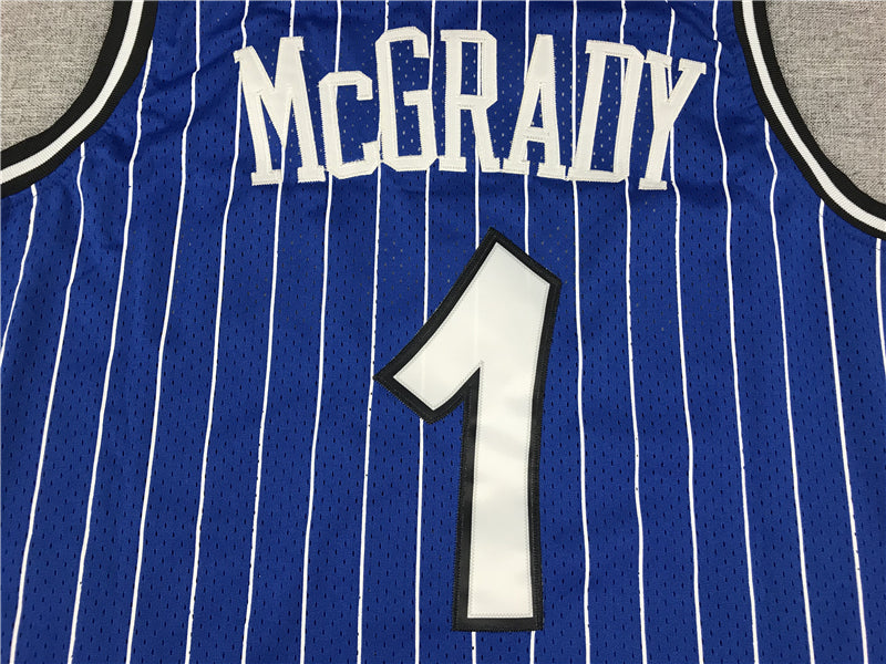 Men's Orlando Magic Tracy McGrady 2003-04 Blue Hardwood Classics Swingman Jersey1