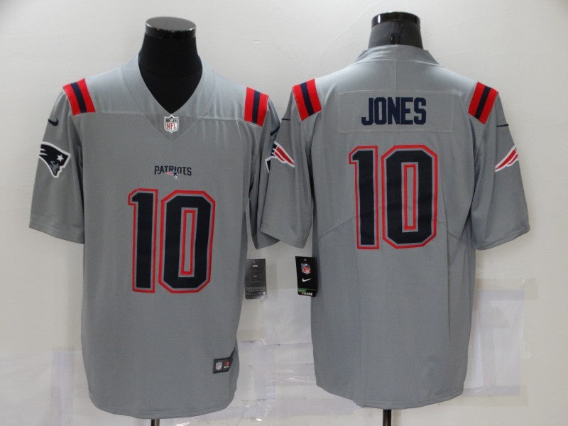 Men's New England Patriots Mac Jones #10 Gray Game Jersey1
