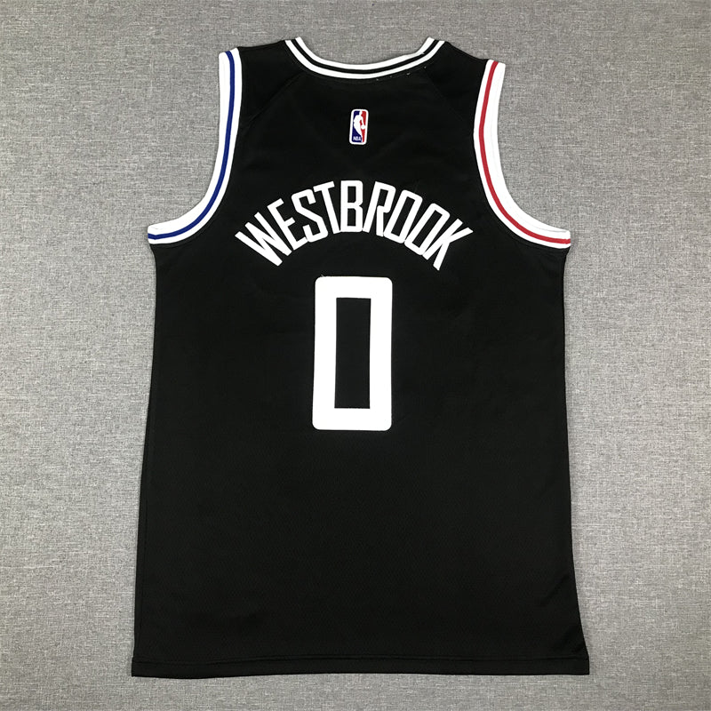 Men's LA Clippers Russell Westbrook #0 Black 2022/23 Fastbreak Jersey1 - City Edition