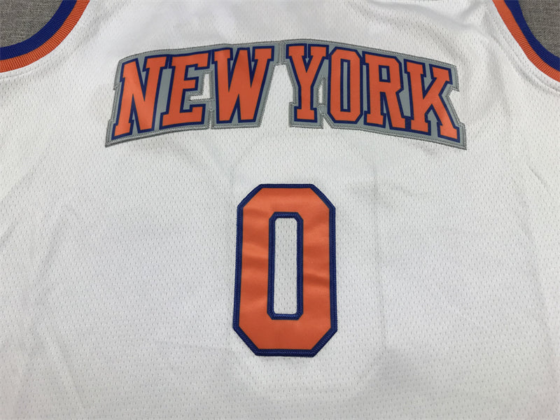 Men's New York Knicks Donte DiVincenzo #0 White Game Jersey - Association Edition