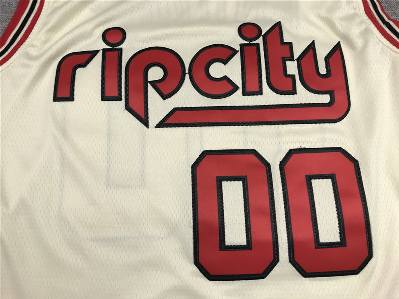 Men's Portland Trail Blazers Carmelo Anthony White Swingman Jersey1 City Edition
