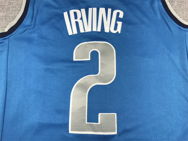 Men's Dallas Mavericks Kyrie Irving #2 Royal 2022/23 Fast Break Replica Jersey1 - Icon Edition