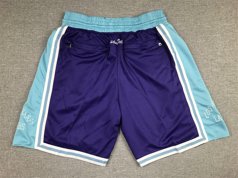 Men's Los Angeles Lakers Purple 2021/22 City Edition Basketball Shorts1