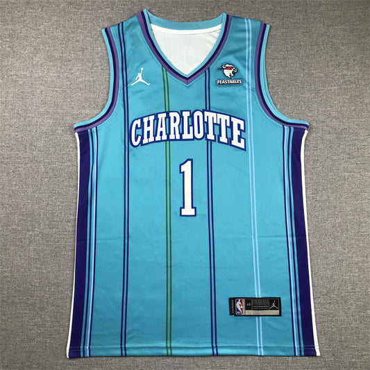 Men's Charlotte Hornets LaMelo Ball #1 Teal 2023/24 Swingman Replica jersey1 - Classic Edition