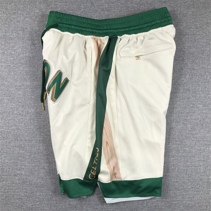 Men's Boston Celtics White 2023/24 Pocket Shorts1 City Edition