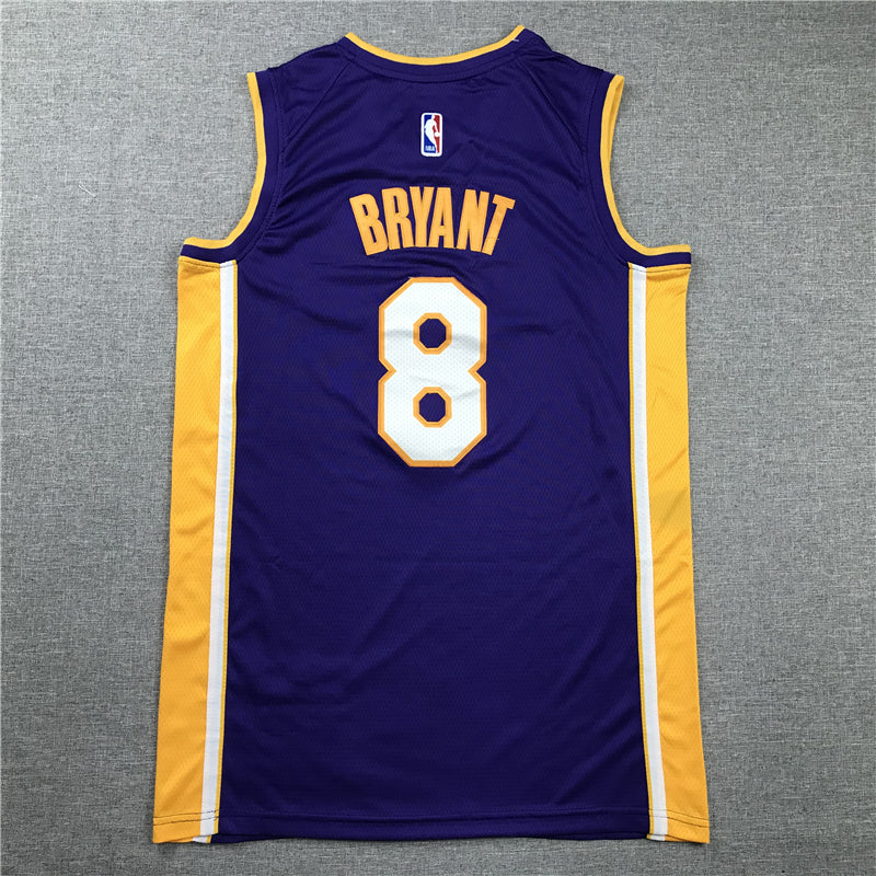 Men's Los Angeles Lakers Kobe Bryant Purple #8 Swingman Player Jersey1