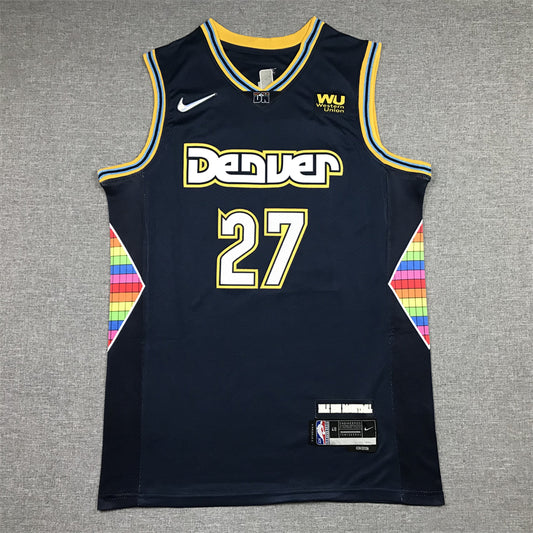 Men's Denver Nuggets Jamal Murray Navy 2021/22 Swingman Jersey1 - City Edition