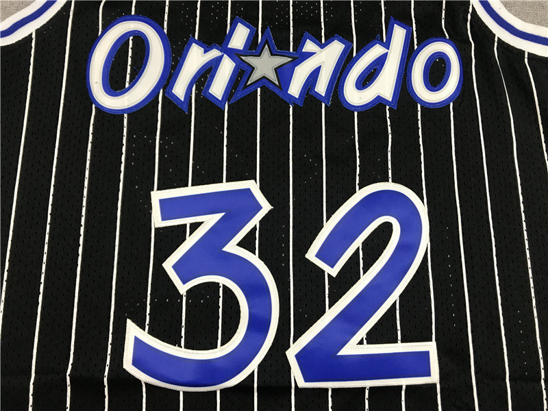 Men's Orlando Magic Shaquille O'Neal Black Classics 1994-95 Swingman Jersey1