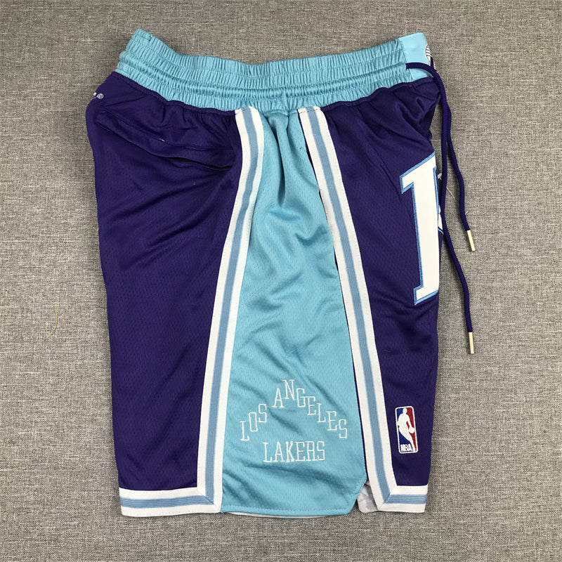Men's Los Angeles Lakers Purple 2021/22 City Edition Basketball Shorts1