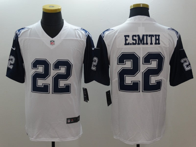 Men's Dallas Cowboys Emmitt Smith #22 White Game Player Jersey1
