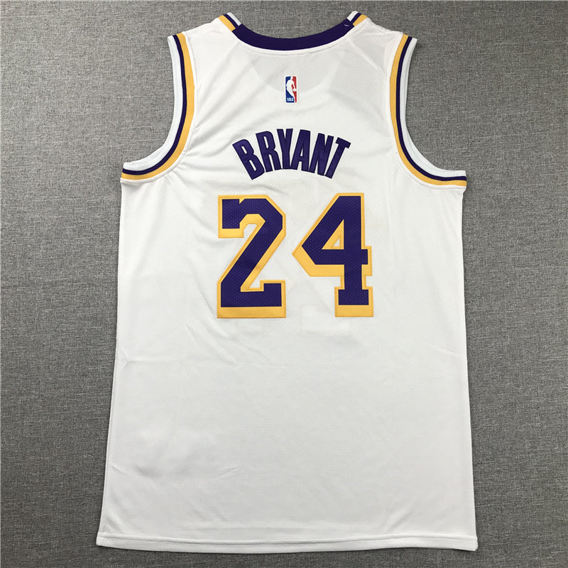 Men's Kobe Bryant Los Angeles Lakers #24 NBA Classics Retro Jersey1 - White