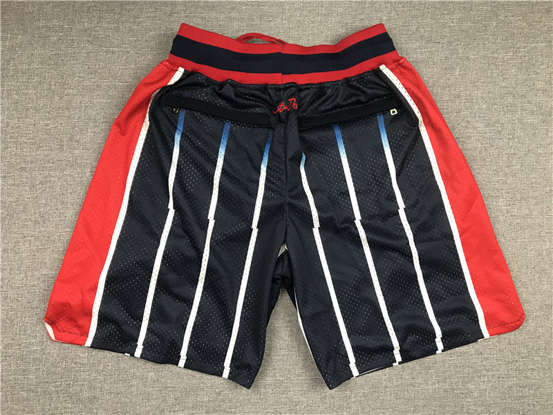 Men's Houston Rockets Black 1995-96 Hardwood Classics Basketball Shorts1