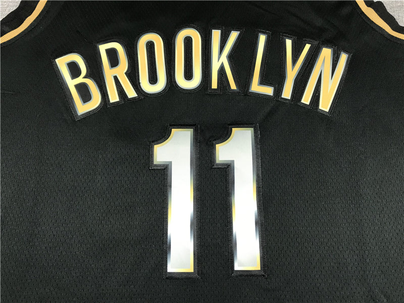 Men's Brooklyn Nets Kyrie Irving Black 2020/21 Swingman Player Jersey1