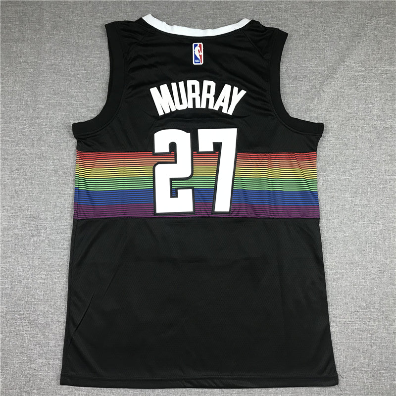 Men's Denver Nuggets Jamal Murray #27 NBA Black Player Jersey1